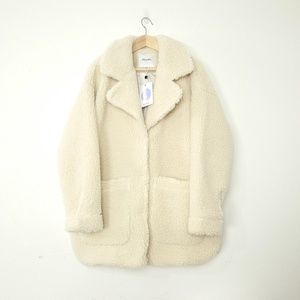 NWT Monki sherpa shearling teddy fleece coat M